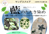 9/19(土)【辻堂青少年会館】 ヤングスクエア「藍のたたき染め」